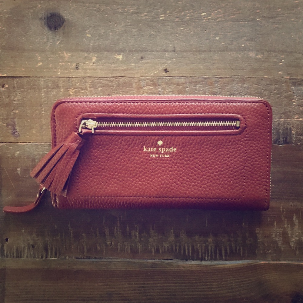 Kate Spade Neda Wallet Chester Street port brown